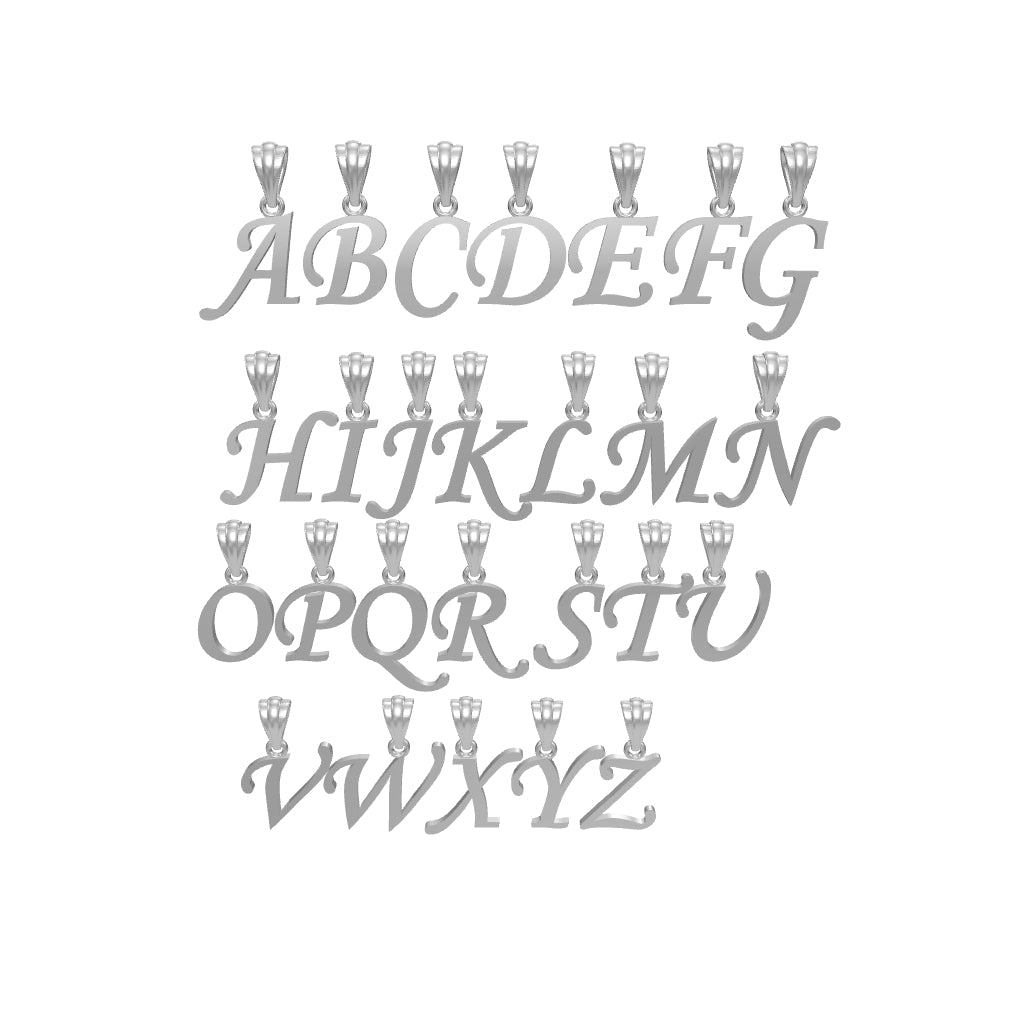 Cursive Letter Pendant