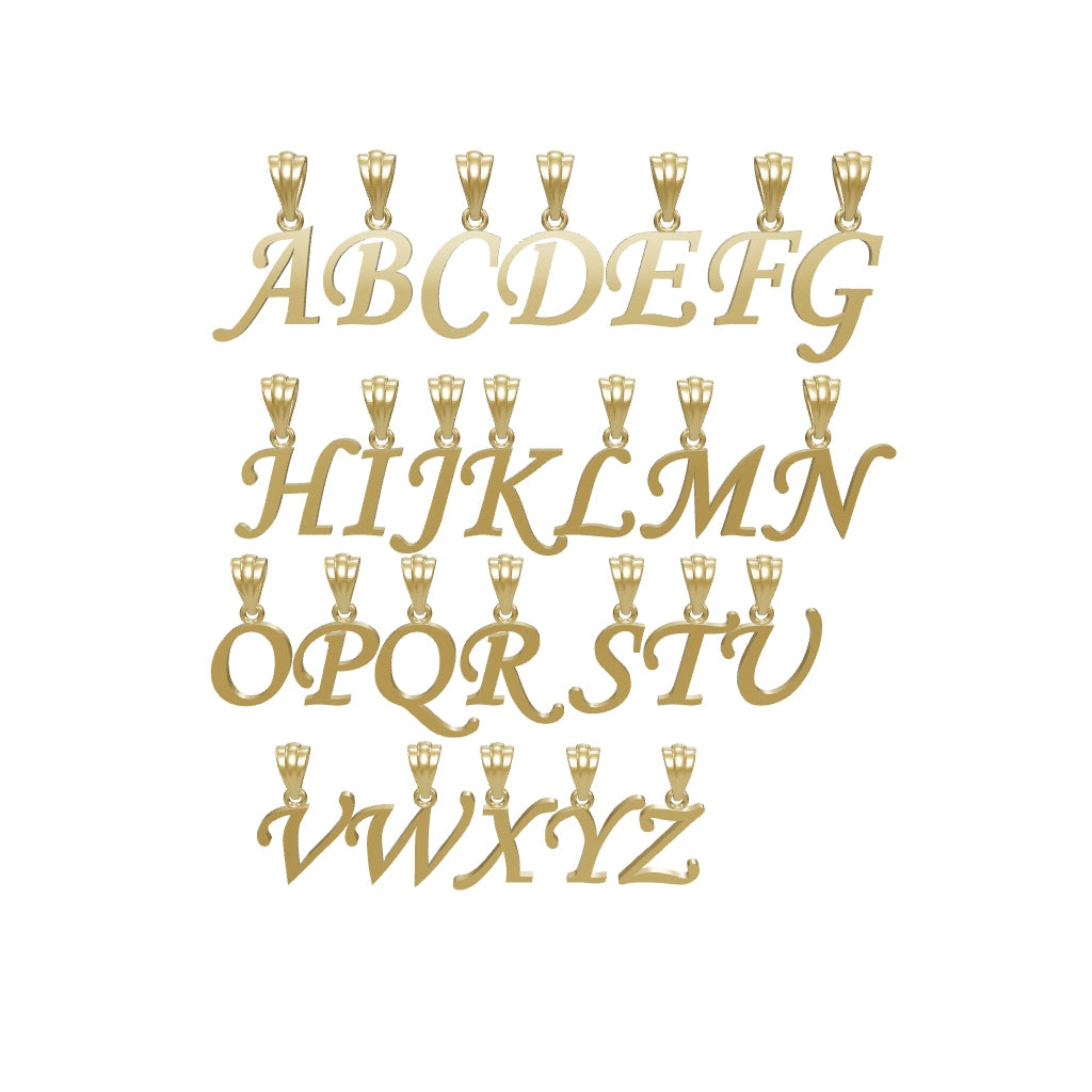 Cursive Letter Pendant